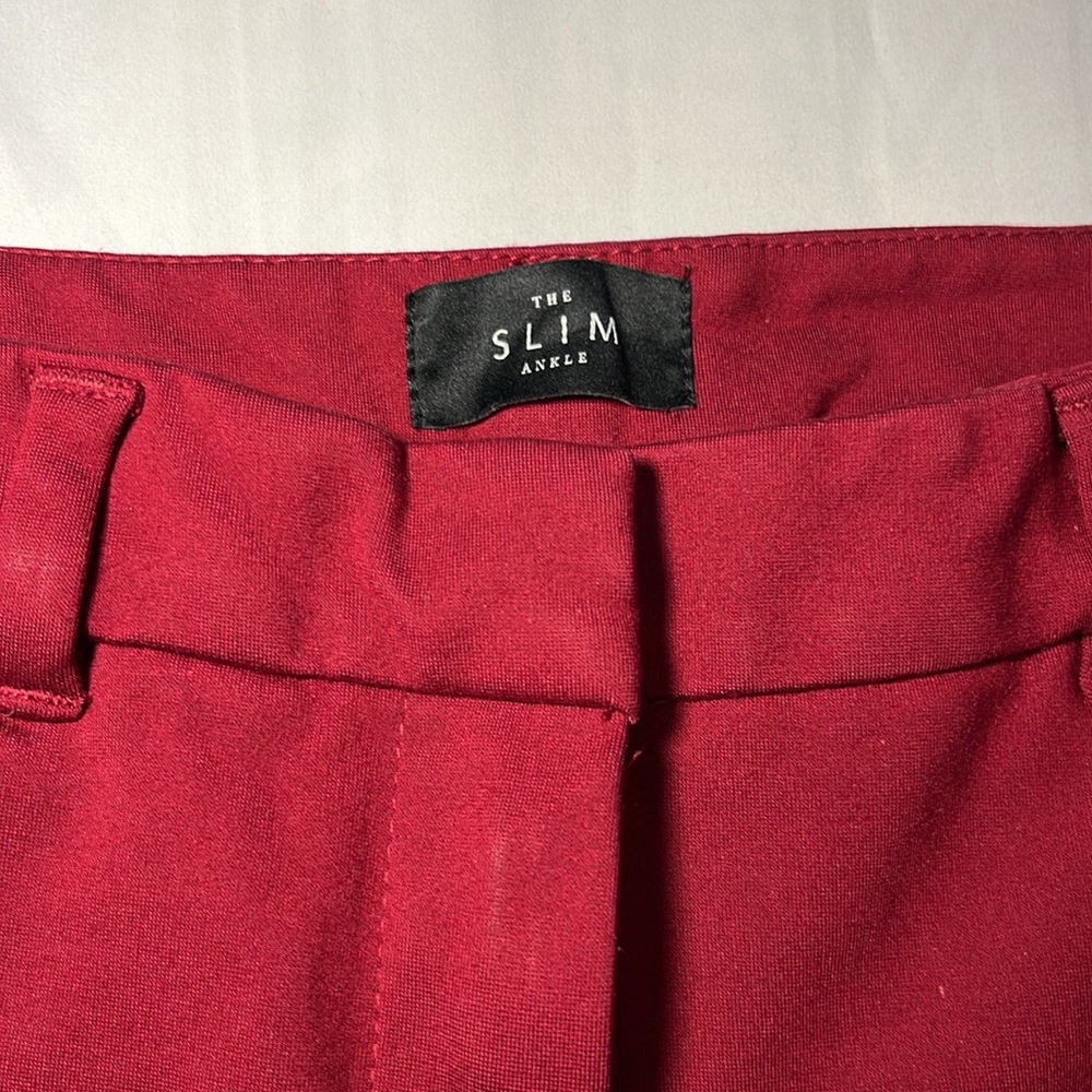 WHBM The Slim Ankle Red Pants